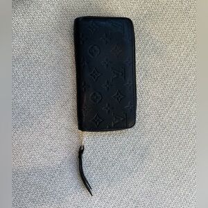 Louis Vuitton Monogram Empreinte Zippy Wallet - Black